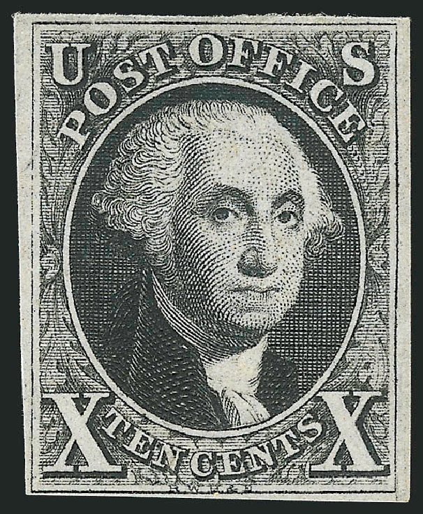 US Stamp Values Scott 2: 10c 1847 Franklin. Robert Siegel Auction Galleries, Apr 2015, Sale 1096, Lot 4