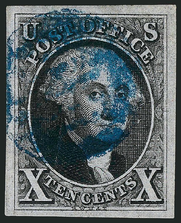 US Stamps Price Scott #2: 1847 10c Franklin. Robert Siegel Auction Galleries, Dec 2008, Sale 967, Lot 4074