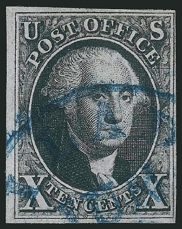 Value of US Stamp Scott 2: 1847 10c Franklin. Robert Siegel Auction Galleries, Sep 2010, Sale 993, Lot 174
