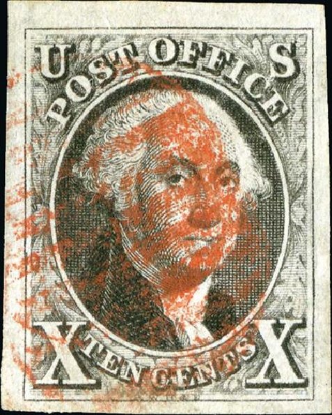 US Stamps Values Scott Catalog # 2 - 1847 10c Franklin. Spink Shreves Galleries, Jan 2015, Sale 150, Lot 14