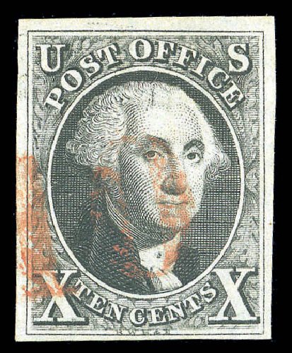 US Stamp Value Scott Cat. 2: 1847 10c Franklin. Matthew Bennett International, Sep 2010, Sale 331, Lot 315