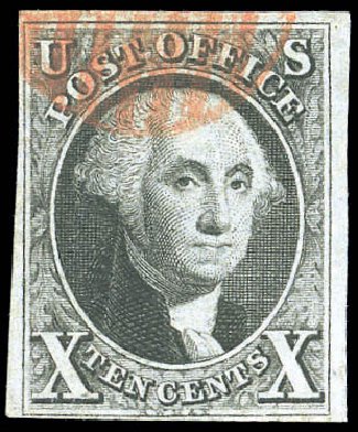 Costs of US Stamp Scott Catalogue # 2: 10c 1847 Franklin. Matthew Bennett International, Sep 2010, Sale 333, Lot 3255