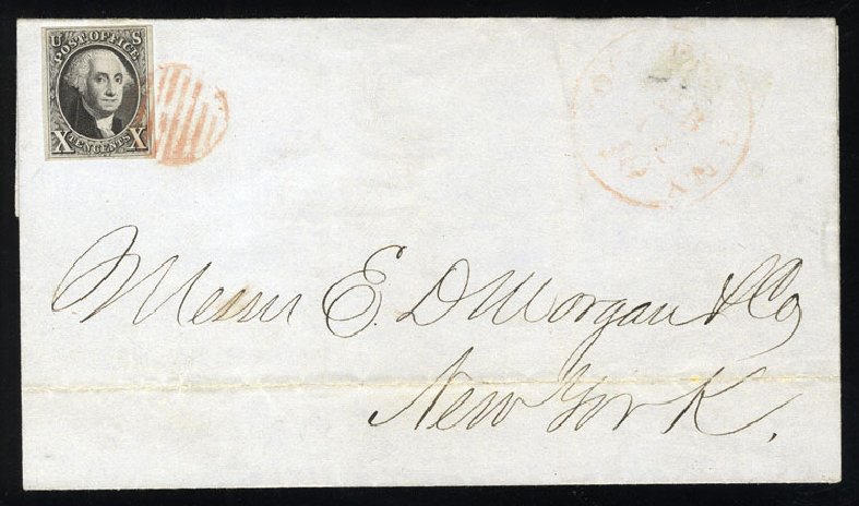 Costs of US Stamp Scott Catalog 2 - 10c 1847 Franklin. Cherrystone Auctions, Sep 2008, Sale 200809, Lot 5