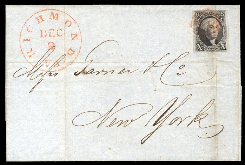 Cost of US Stamps Scott Catalogue 2 - 1847 10c Franklin. Cherrystone Auctions, Mar 2009, Sale 200903, Lot 15