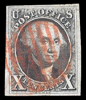 Price of US Stamp Scott Catalogue # 2 - 10c 1847 Franklin. Cherrystone Auctions, Apr 2010, Sale 201004, Lot 15
