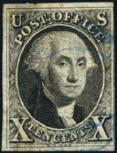 Costs of US Stamp Scott Cat. # 2: 10c 1847 Franklin. Harmer-Schau Auction Galleries, Jan 2014, Sale 100, Lot 405