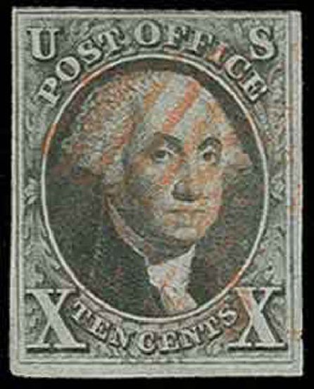 US Stamp Price Scott Catalog 2: 1847 10c Franklin. H.R. Harmer, Nov 2013, Sale 3004, Lot 1025