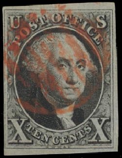 Costs of US Stamp Scott Cat. #2 - 1847 10c Franklin. Daniel Kelleher Auctions, Jul 2011, Sale 625, Lot 625