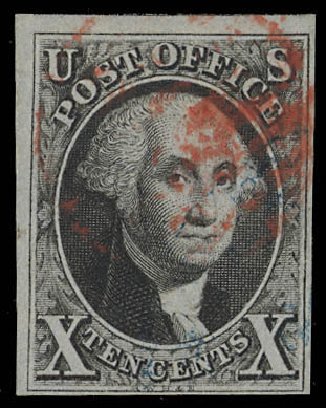 US Stamps Value Scott Catalog #2 - 10c 1847 Franklin. Daniel Kelleher Auctions, Feb 2013, Sale 634, Lot 605