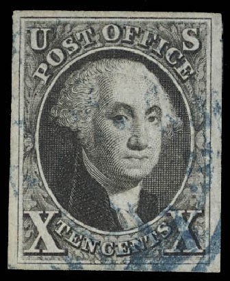 US Stamps Values Scott Catalogue # 2: 10c 1847 Franklin. Daniel Kelleher Auctions, Feb 2013, Sale 634, Lot 675