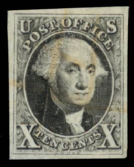Cost of US Stamps Scott Catalogue 2 - 10c 1847 Franklin. Daniel Kelleher Auctions, Dec 2013, Sale 640, Lot 15
