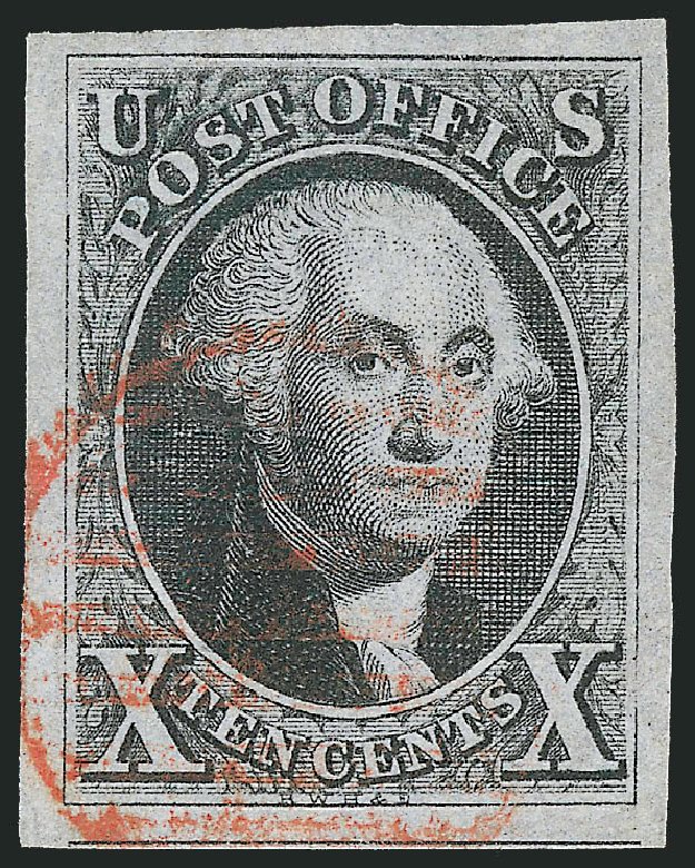US Stamps Value Scott Catalog #2: 10c 1847 Franklin. Robert Siegel Auction Galleries, Oct 2011, Sale 1014, Lot 1015