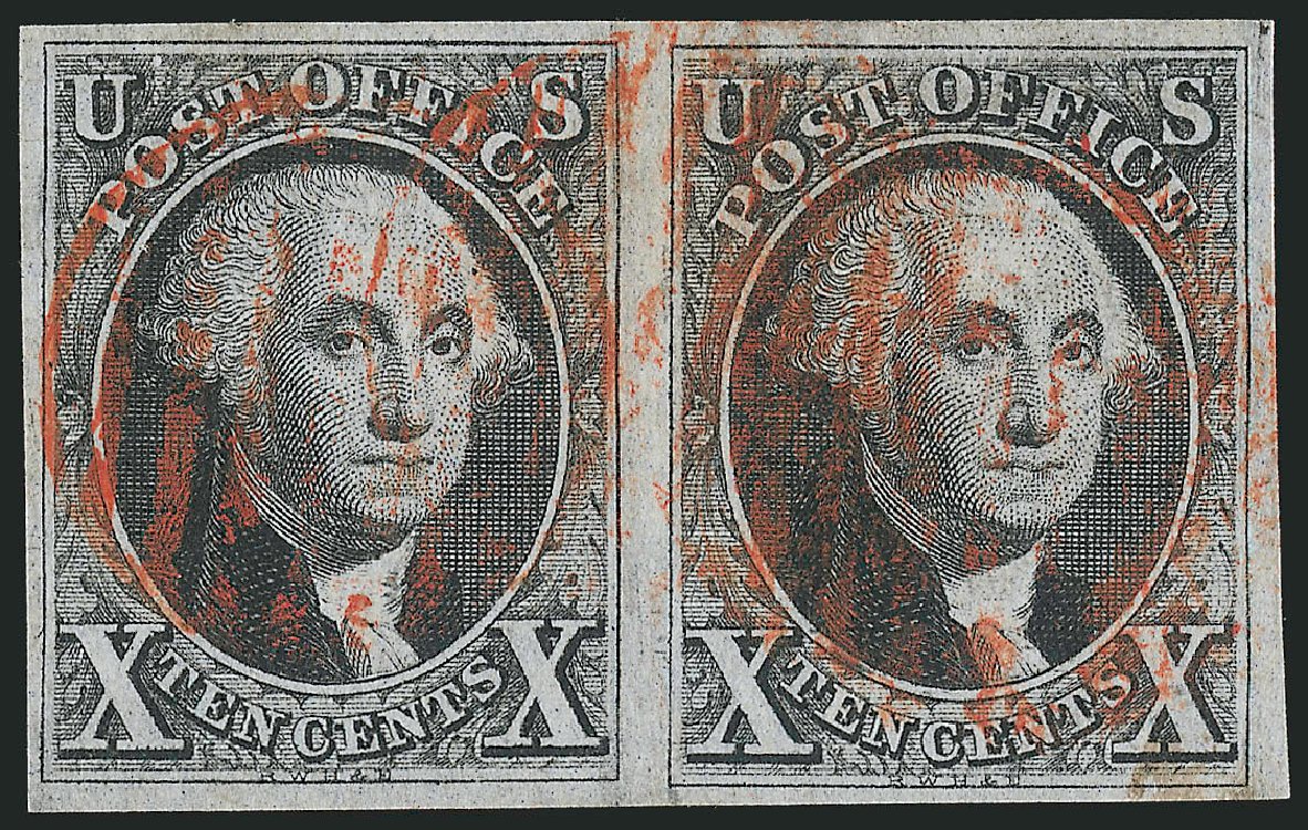 Costs of US Stamp Scott Catalog # 2: 10c 1847 Franklin. Robert Siegel Auction Galleries, Apr 2012, Sale 1023, Lot 2105