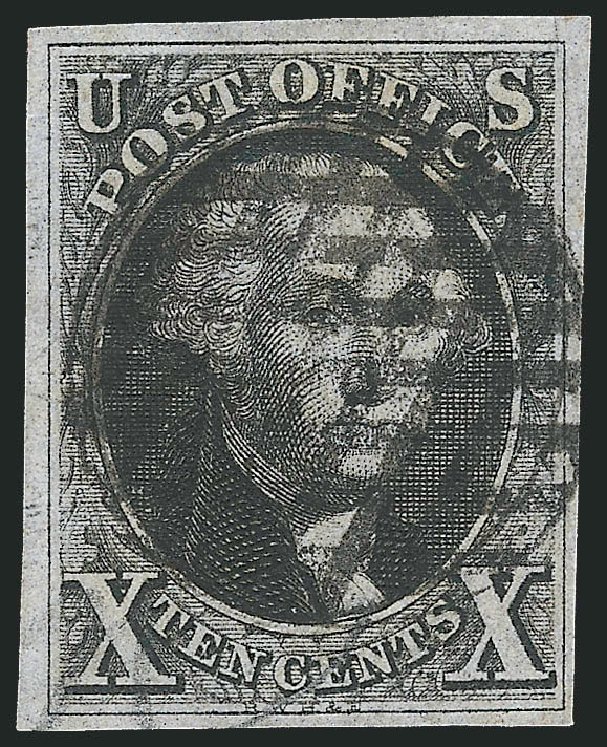 US Stamp Values Scott Catalog 2 - 1847 10c Franklin. Robert Siegel Auction Galleries, Apr 2012, Sale 1023, Lot 2155
