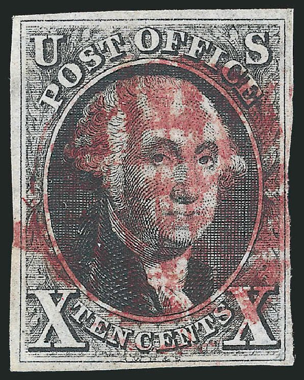 Cost of US Stamp Scott Catalogue # 2 - 1847 10c Franklin. Robert Siegel Auction Galleries, Apr 2012, Sale 1023, Lot 2165