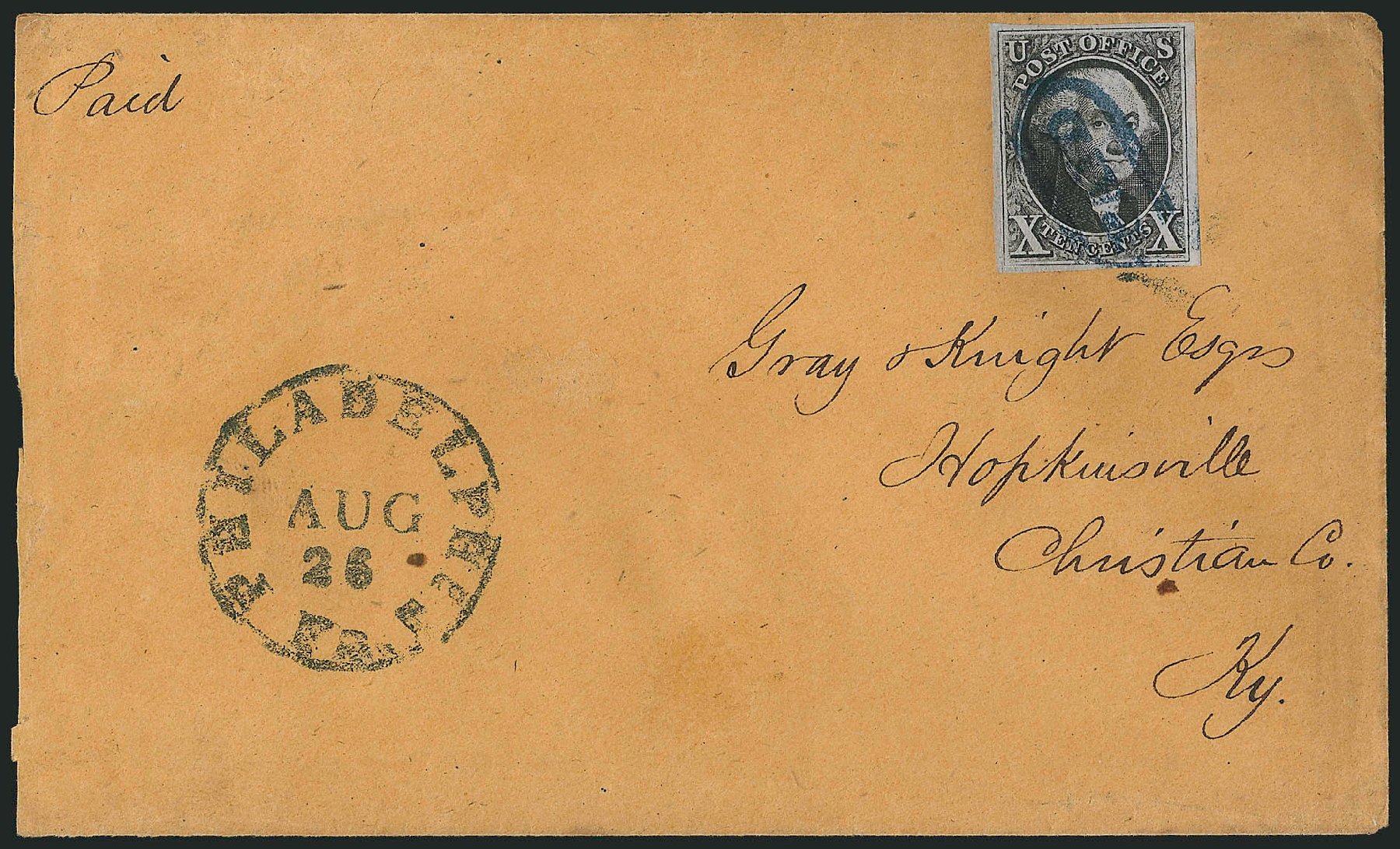 Cost of US Stamp Scott Catalogue 2 - 10c 1847 Franklin. Robert Siegel Auction Galleries, Apr 2012, Sale 1023, Lot 2245