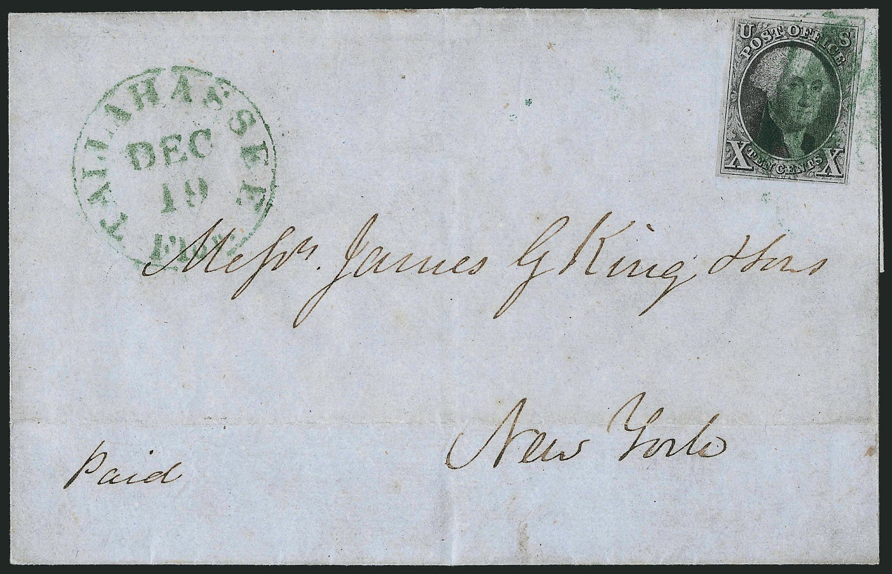 Values of US Stamps Scott Cat. 2 - 1847 10c Franklin. Robert Siegel Auction Galleries, Apr 2012, Sale 1023, Lot 2265