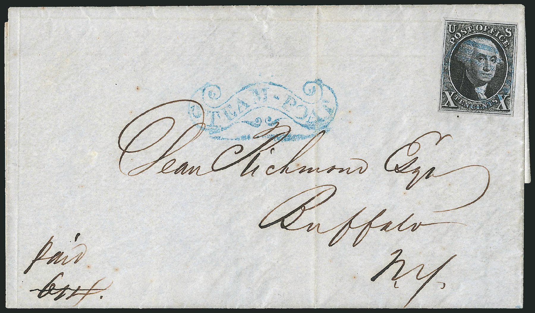 Cost of US Stamps Scott # 2: 1847 10c Franklin. Robert Siegel Auction Galleries, Apr 2012, Sale 1023, Lot 2385