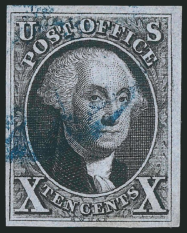 Value of US Stamp Scott # 2 - 1847 10c Franklin. Robert Siegel Auction Galleries, Jun 2012, Sale 1026, Lot 1125