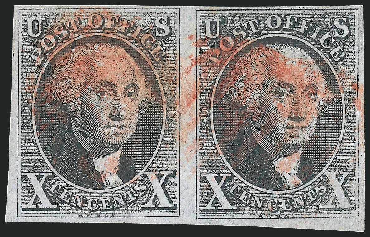 Costs of US Stamps Scott #2 - 1847 10c Franklin. Robert Siegel Auction Galleries, Dec 2013, Sale 1062, Lot 55