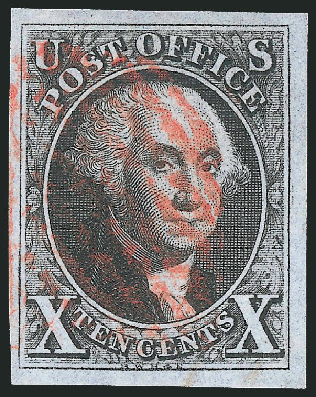 Value of US Stamp Scott 2 - 1847 10c Franklin. Robert Siegel Auction Galleries, Sep 2014, Sale 1078, Lot 55