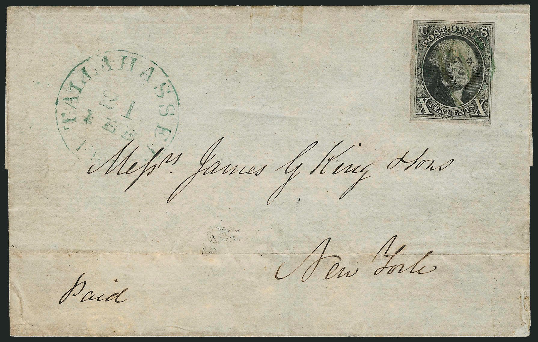 Price of US Stamp Scott Cat. #2: 1847 10c Franklin. Robert Siegel Auction Galleries, Nov 2014, Sale 1084, Lot 3015