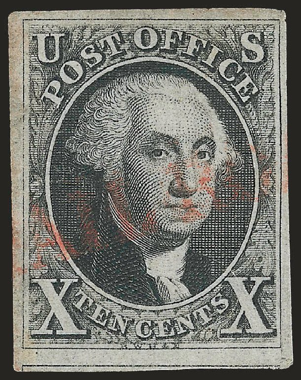 Value of US Stamps Scott Catalogue # 2: 10c 1847 Franklin. Robert Siegel Auction Galleries, Jun 2009, Sale 975, Lot 1095