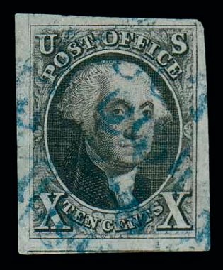 Cost of US Stamps Scott Catalog #2 - 1847 10c Franklin. Matthew Bennett International, Jun 2007, Sale 319, Lot 1042