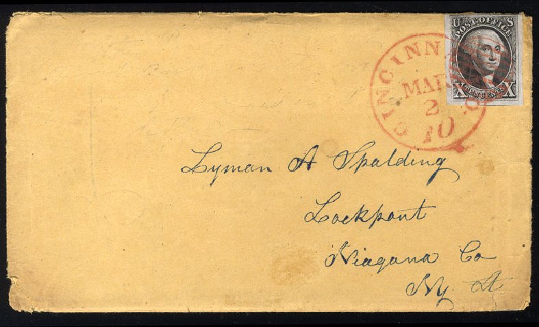 Value of US Stamps Scott Catalogue 2: 10c 1847 Franklin. Cherrystone Auctions, Jul 2009, Sale 200907, Lot 112