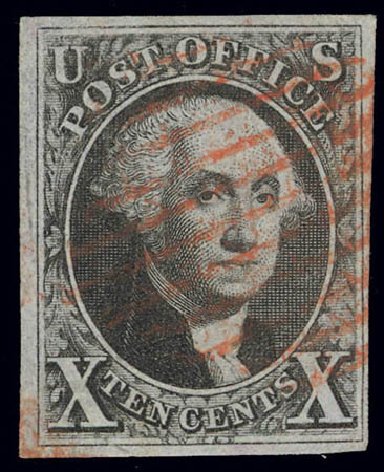 Prices of US Stamp Scott # 2 - 1847 10c Franklin. Daniel Kelleher Auctions, Feb 2013, Sale 634, Lot 2