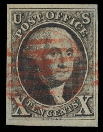 Value of US Stamps Scott #2: 10c 1847 Franklin. Daniel Kelleher Auctions, Feb 2013, Sale 634, Lot 582