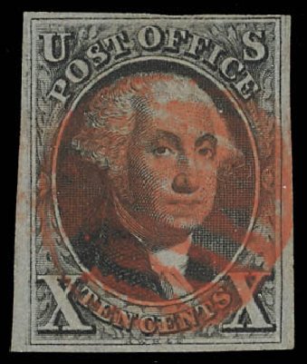 Prices of US Stamps Scott Catalogue # 2 - 10c 1847 Franklin. Daniel Kelleher Auctions, Feb 2013, Sale 634, Lot 592
