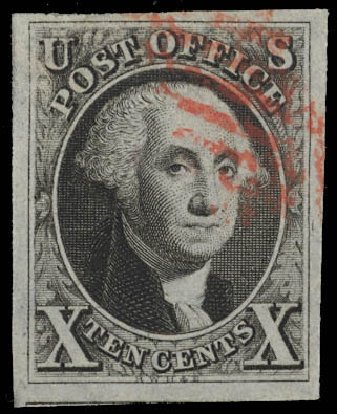 Prices of US Stamp Scott Cat. 2: 1847 10c Franklin. Daniel Kelleher Auctions, Feb 2013, Sale 634, Lot 642
