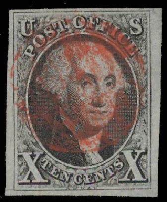 Values of US Stamps Scott #2 - 1847 10c Franklin. Daniel Kelleher Auctions, Feb 2013, Sale 634, Lot 652