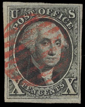 US Stamp Value Scott Catalog # 2 - 10c 1847 Franklin. Daniel Kelleher Auctions, Feb 2013, Sale 634, Lot 662