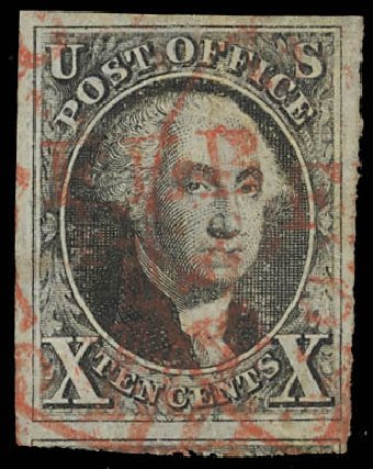 Prices of US Stamp Scott Catalogue #2 - 10c 1847 Franklin. Daniel Kelleher Auctions, Feb 2013, Sale 634, Lot 732