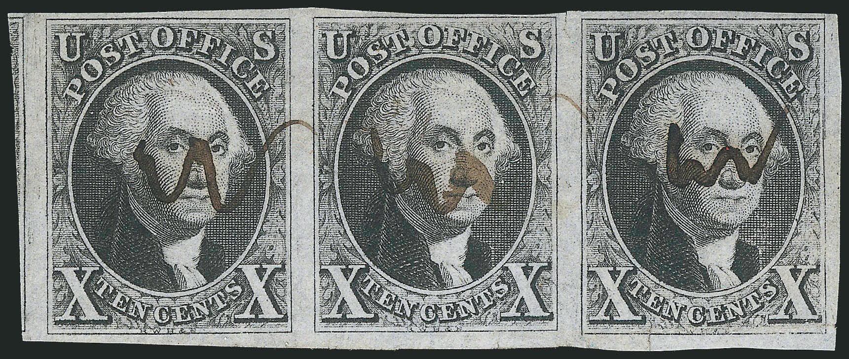 Costs of US Stamp Scott Cat. #2: 10c 1847 Franklin. Robert Siegel Auction Galleries, Apr 2012, Sale 1023, Lot 2042