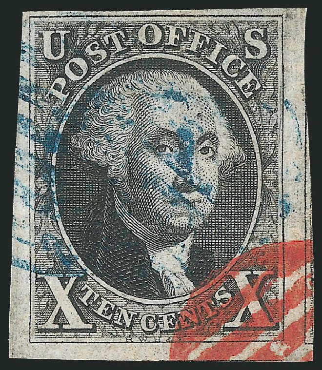 US Stamp Values Scott Catalogue 2 - 10c 1847 Franklin. Robert Siegel Auction Galleries, Apr 2012, Sale 1023, Lot 2162