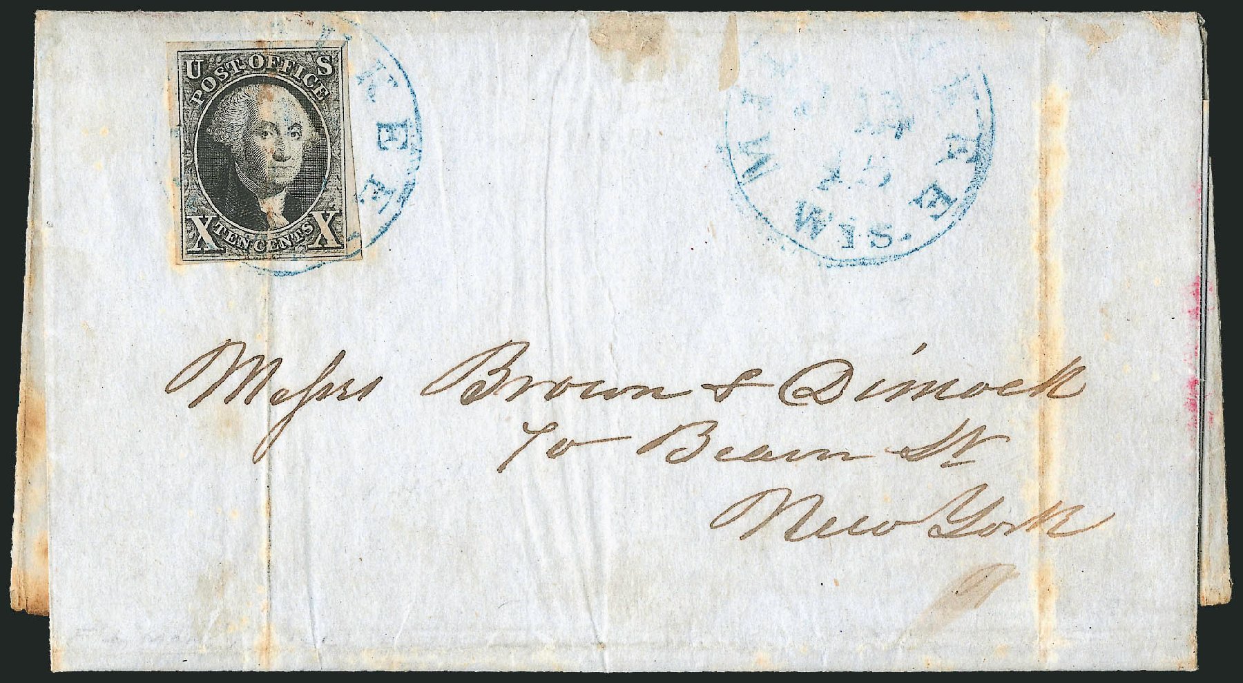 US Stamps Prices Scott 2: 10c 1847 Franklin. Robert Siegel Auction Galleries, Apr 2012, Sale 1023, Lot 2262