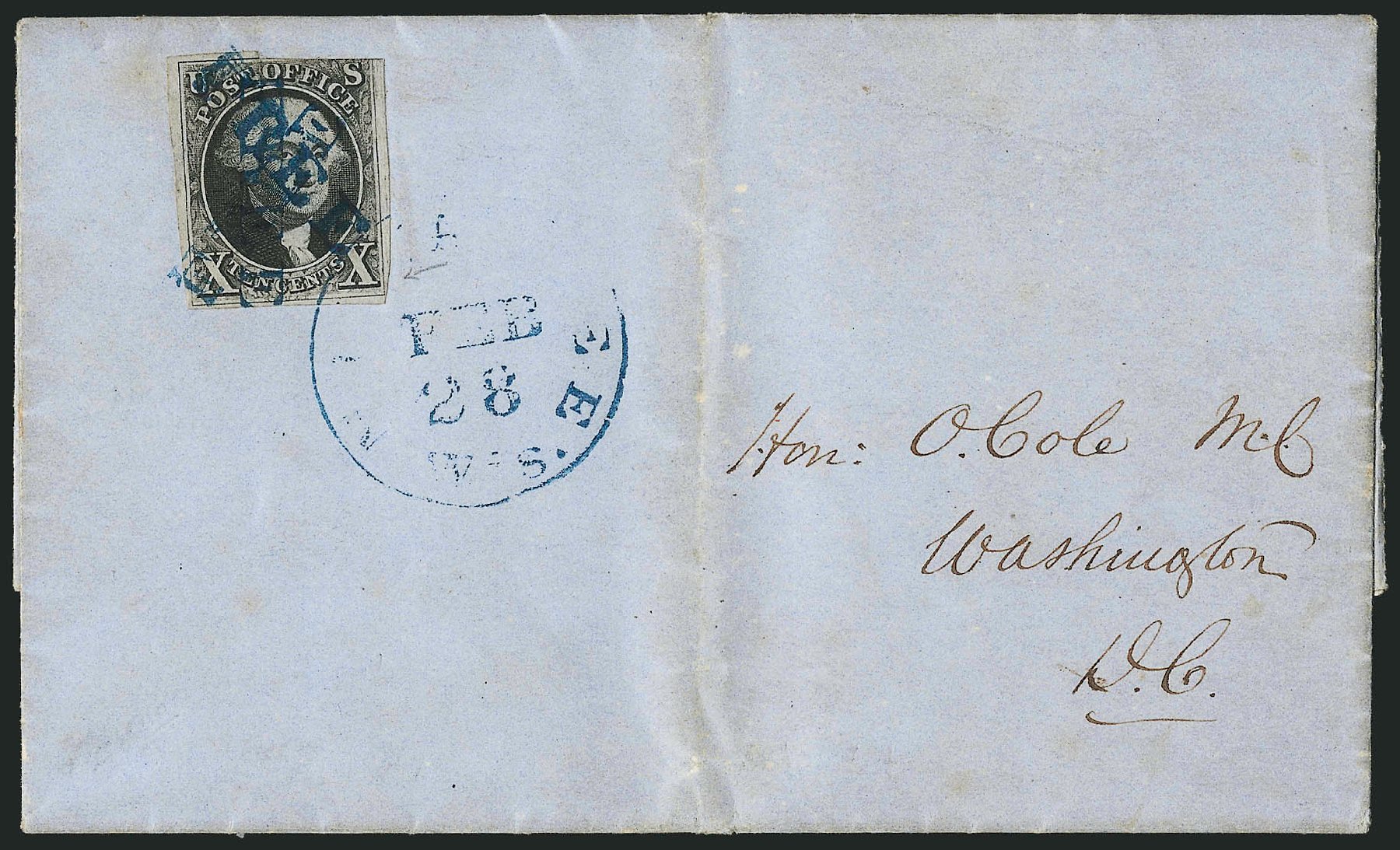 Prices of US Stamp Scott Catalogue #2: 10c 1847 Franklin. Robert Siegel Auction Galleries, Apr 2012, Sale 1023, Lot 2322