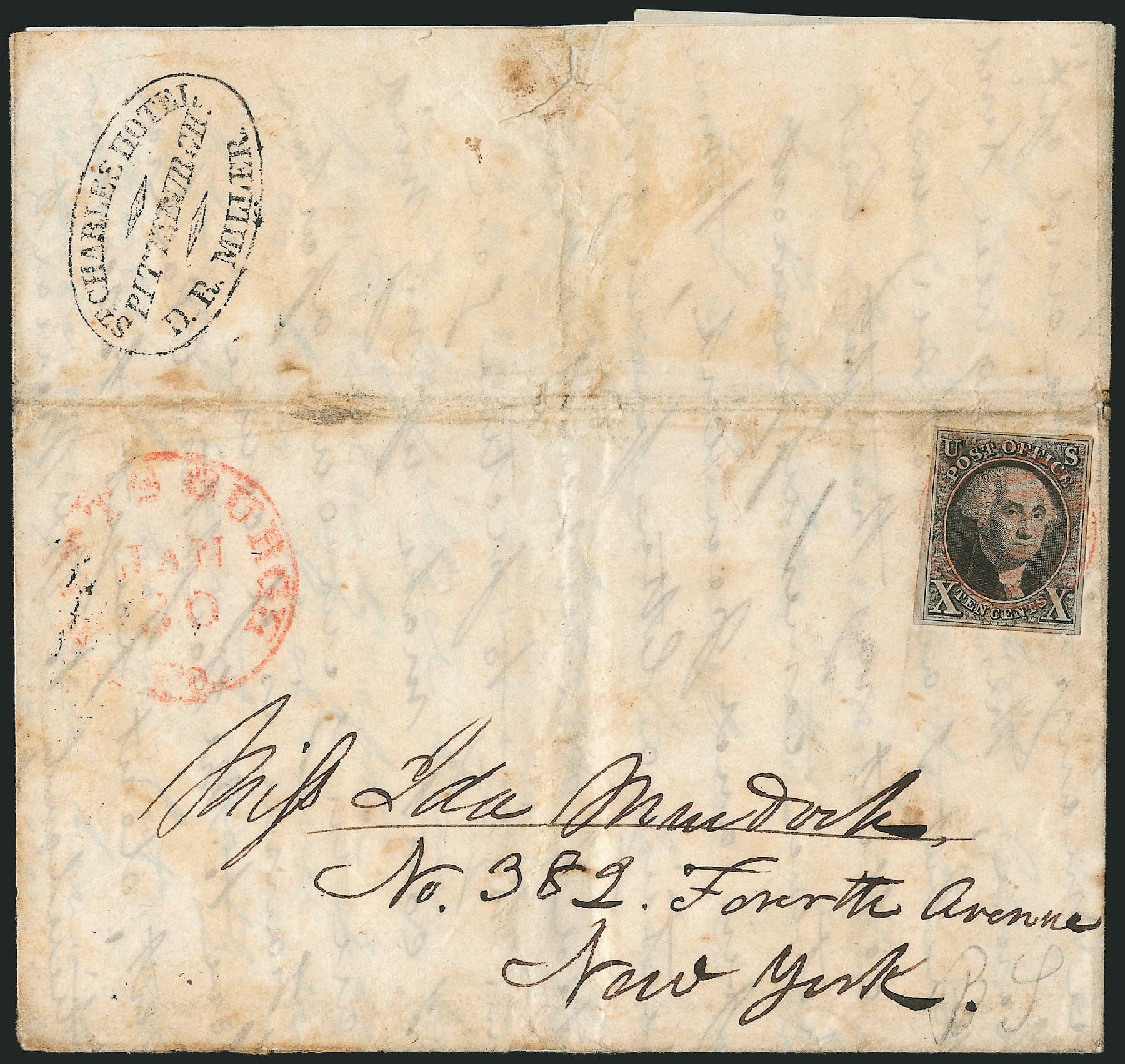 Values of US Stamps Scott Catalogue 2 - 10c 1847 Franklin. Robert Siegel Auction Galleries, Apr 2012, Sale 1023, Lot 2412