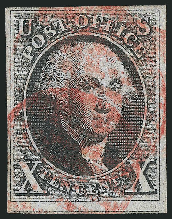 Cost of US Stamps Scott Catalog #2 - 10c 1847 Franklin. Robert Siegel Auction Galleries, Mar 2013, Sale 1040, Lot 1172