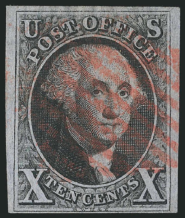 Value of US Stamps Scott Catalogue 2: 1847 10c Franklin. Robert Siegel Auction Galleries, Nov 2013, Sale 1061, Lot 3342