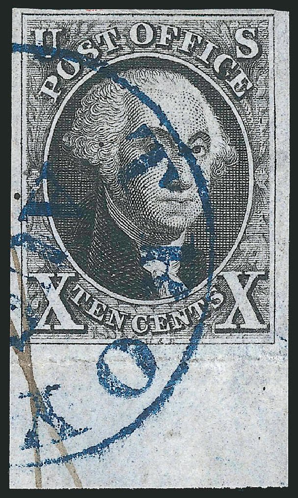 US Stamp Price Scott Cat. 2 - 1847 10c Franklin. Robert Siegel Auction Galleries, Dec 2013, Sale 1062, Lot 52