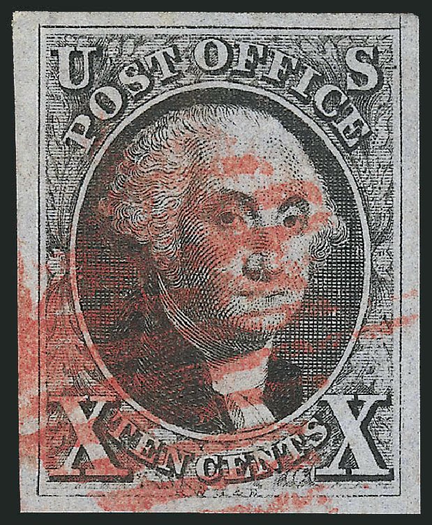 Cost of US Stamp Scott Catalogue # 2: 10c 1847 Franklin. Robert Siegel Auction Galleries, Apr 2014, Sale 1068, Lot 12