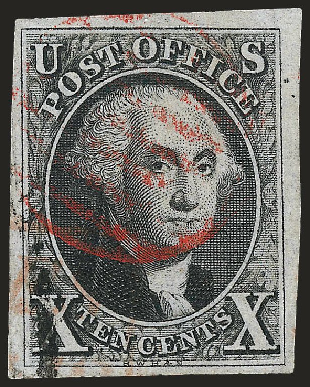 US Stamp Prices Scott Catalog 2: 10c 1847 Franklin. Robert Siegel Auction Galleries, Oct 2008, Sale 963, Lot 52