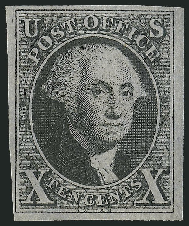 Value of US Stamps Scott #2: 10c 1847 Franklin. Robert Siegel Auction Galleries, Dec 2009, Sale 978, Lot 1002