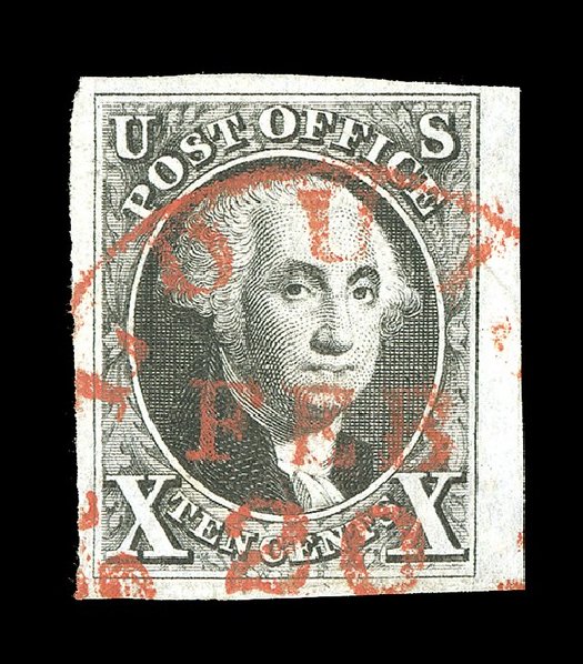 Costs of US Stamps Scott 2: 10c 1847 Franklin. Spink Shreves Galleries, May 2014, Sale 148, Lot 12
