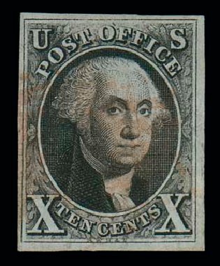 US Stamp Values Scott Cat. # 2: 10c 1847 Franklin. Matthew Bennett International, Jun 2007, Sale 319, Lot 1033