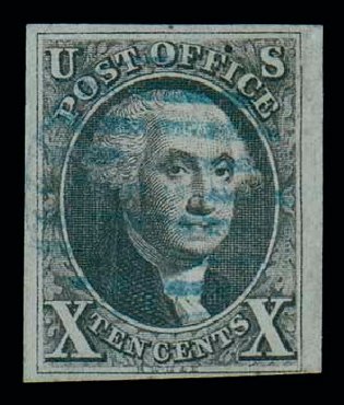 US Stamp Prices Scott Catalog 2: 10c 1847 Franklin. Matthew Bennett International, Jun 2007, Sale 319, Lot 1043